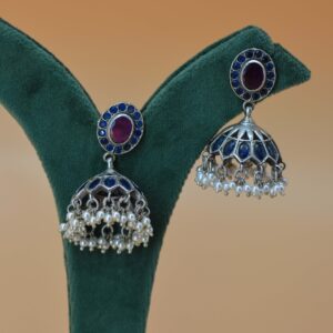 Silver Baali and Jumki ( Silver Polish)